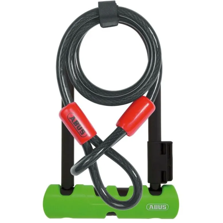 AbusU Ultra 410/150HB180 Mini+cable 10mmx120cm+support - Antivol vélo en U