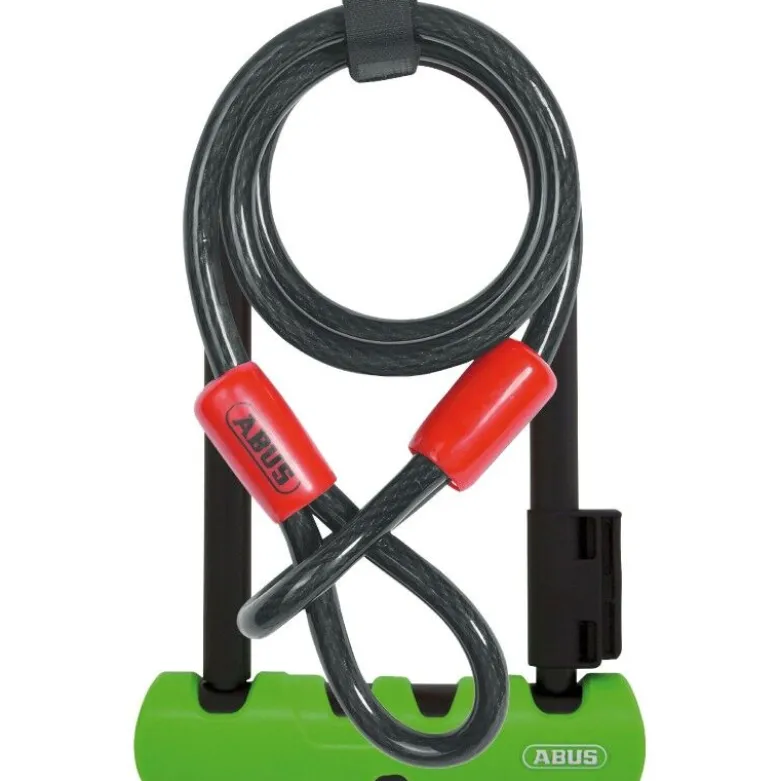 AbusU Ultra 410/150HB180 Mini+cable 10mmx120cm+support - Antivol vélo en U