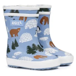 AigleBaby Flac Fur Print - Bottes de pluie enfant