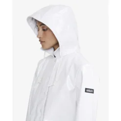 AigleCiré mi-long à capuche amovible - Veste imperméable femme