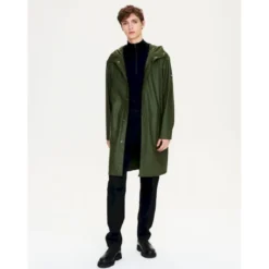 AigleParka longue matière waterproof à capuche - Parka homme