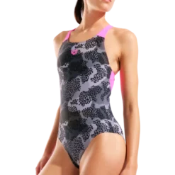 ArenaCamo Swimsuit V Back L - Maillot de bain natation femme