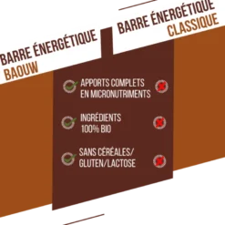 BaouwChocolat-Noisette - Barre énergétique