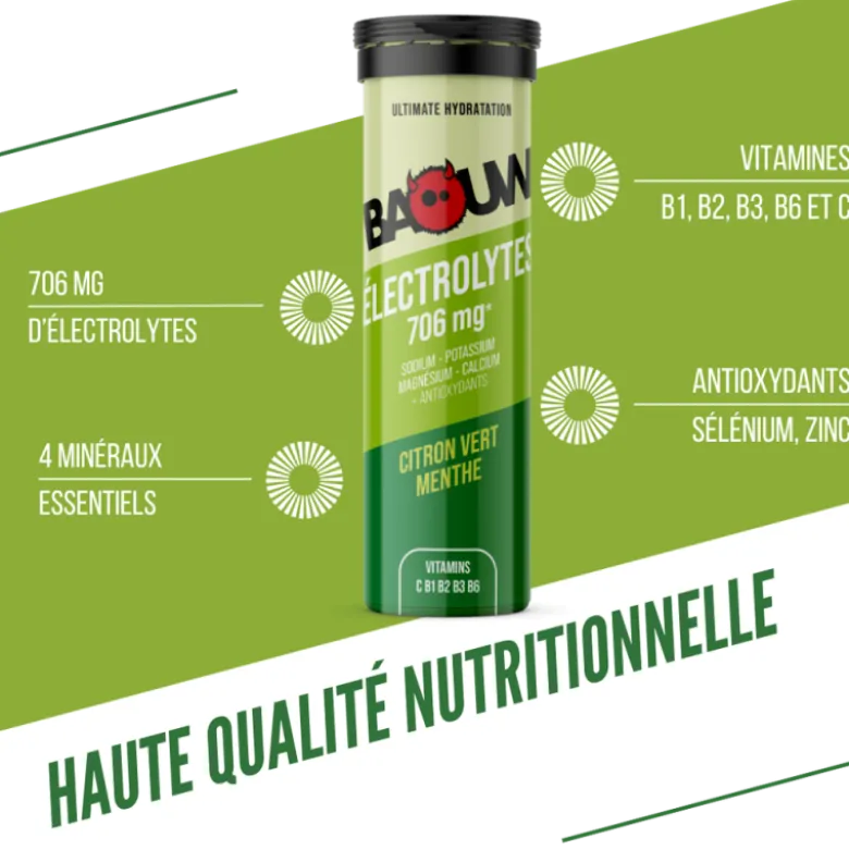 BaouwCitron Vert-Menthe - Boisson énergétique