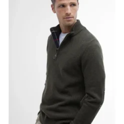 BarbourHolden Half Zip Knitted Jumper - Pull en laine mérinos homme