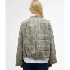 BarbourLeyburn Check Showerproof Bomber Jacket - Veste imperméable femme