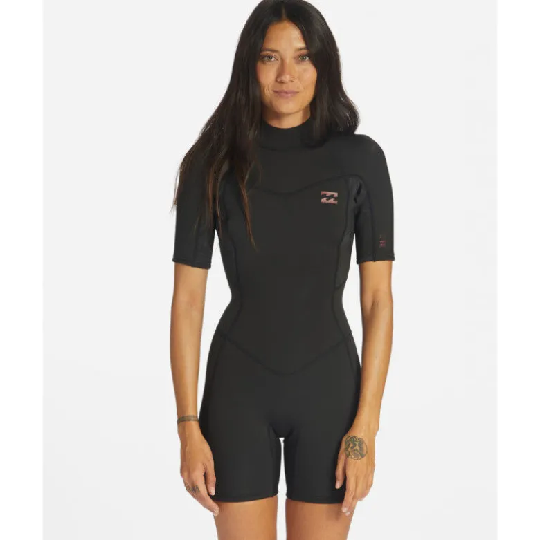 Billabong2/2 mm Synergy Springsuit Back Zip Short Sleeve - Combinaison de surf femme