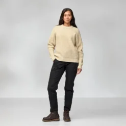 FjällrävenÖvik Waffle Knit - Pull en laine mérinos femme