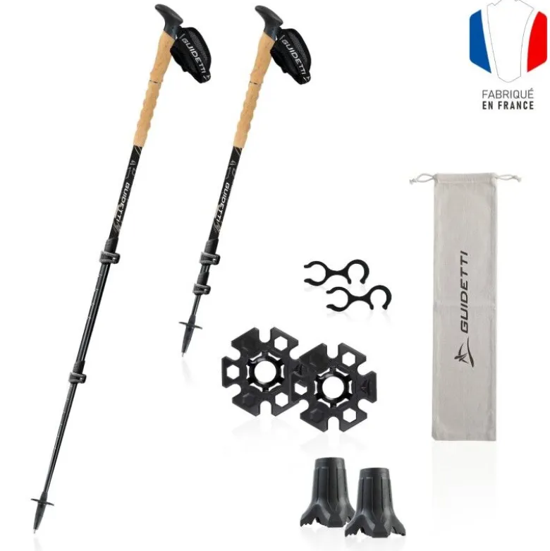 GuidettiX-Pro Carbone - Bâtons randonnée