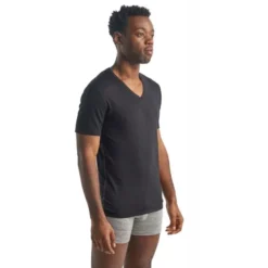 icebreakerAnatomica Short Sleeve col V en Mérinos - T-shirt en laine mérinos homme