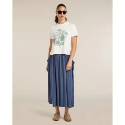 icebreakerMerinos 150 Tech Lite SS Crop Tee NZ Flora - T-shirt en laine mérinos femme