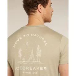 icebreakerMerinos 150 Tech Lite SS Tee Peaceful Pass - T-shirt en laine mérinos homme