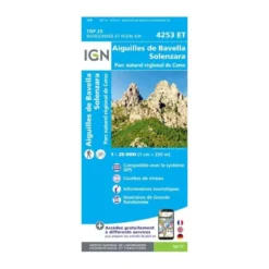 IGNAiguilles de Bavella - Carte topographique