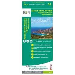 IGNAjaccio / Porto Vecchio / Aiguilles De Bavella / Monte Renoso - Carte topographique