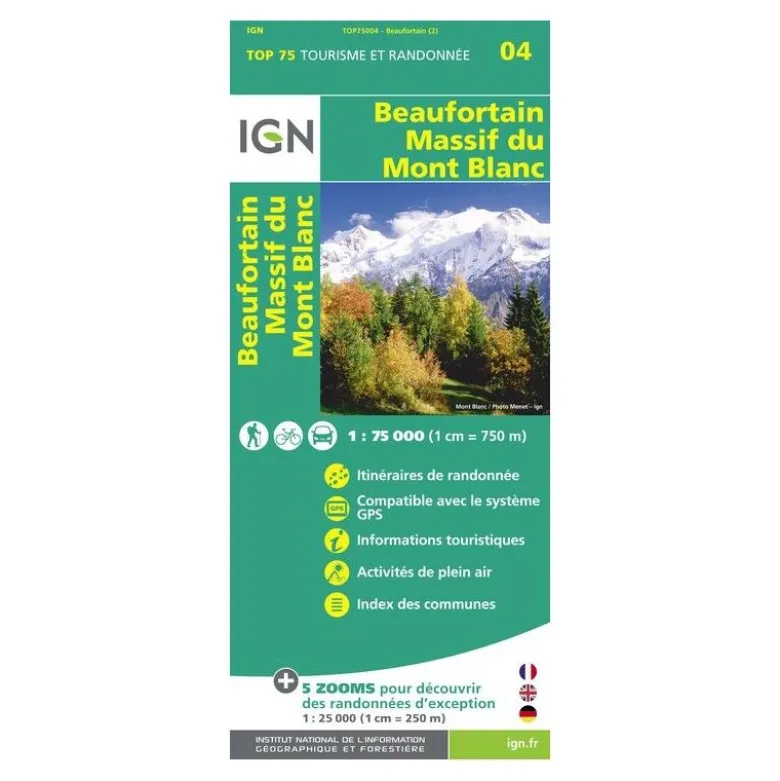 IGNBeaufortin / Massif Du Mont Blanc - Carte topographique