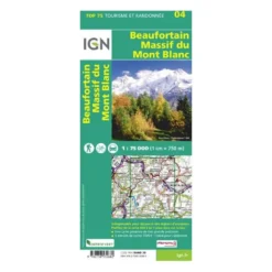 IGNBeaufortin / Massif Du Mont Blanc - Carte topographique