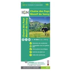 IGNChaîne-Des Puys / Massif -Du-Sancy - Carte topographique