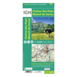 IGNChaîne-Des Puys / Massif -Du-Sancy - Carte topographique