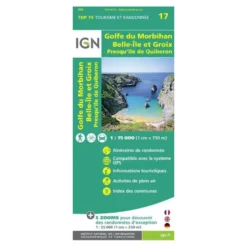 IGNGolfe-Du-Morbihan / Ile-De-Groix / Belle-Ile / Presqu'Île-De-Quiberon - Carte topographique