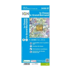 IGNLa Clusaz / Grand-Bornand - Carte topographique