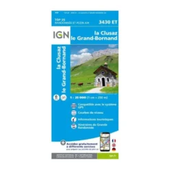 IGNLa Clusaz / Grand-Bornand - Carte topographique