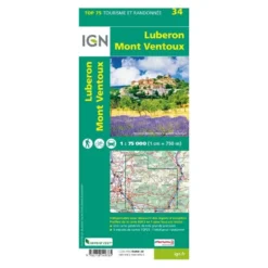 IGNLubéron.Mont-Ventoux - Carte topographique