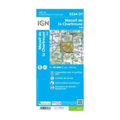 IGNMassif de la Chartreuse Sud - Carte topographique