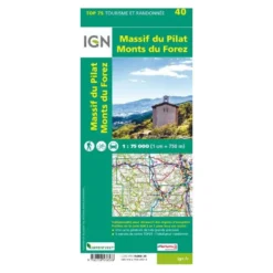 IGNMassif Du Pilat / Monts Du Forez - Carte topographique