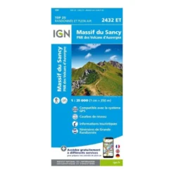IGNMassif du Sancy - Carte topographique