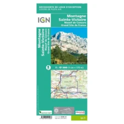 IGNMontagne Sainte Victoire - Carte topographique