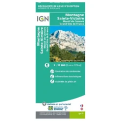 IGNMontagne Sainte Victoire - Carte topographique