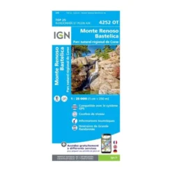 IGNMonte Renoso / Bastelica / PNR de Corse - Carte topographique