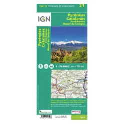 IGNPyrénées-Catalanes / Font-Romeu / Massif-Du Canigou - Carte topographique