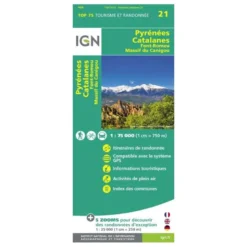 IGNPyrénées-Catalanes / Font-Romeu / Massif-Du Canigou - Carte topographique