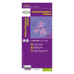 IGNRoyaume-Uni / Irlande - Carte topographique
