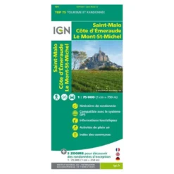 IGNSt Malo / Côte D'Emeraude / Mont St Michel - Carte topographique