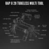 LezyneRap II 20 Tubeless - Multi-outils
