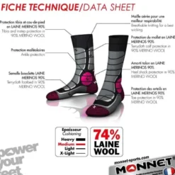 MonnetTrek Medium - Chaussettes randonnée