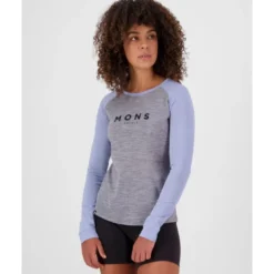 Mons RoyaleIcon Merino Raglan Long Sleeve - T-shirt en laine mérinos femme