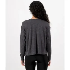 Mons RoyaleZephyr Merino Tencel™ Boxy Long Sleeve - T-shirt en laine mérinos femme