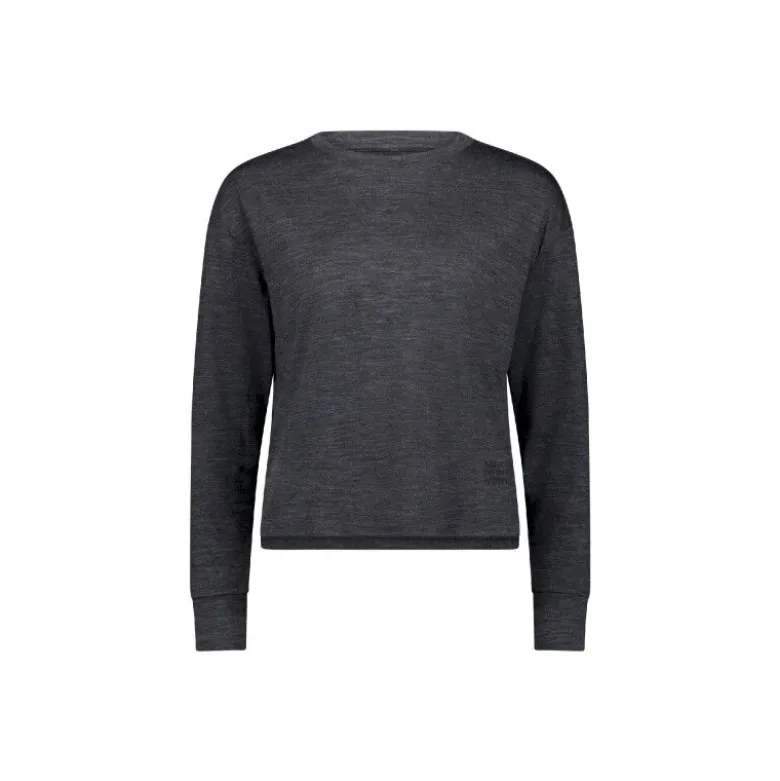 Mons RoyaleZephyr Merino Tencel™ Boxy Long Sleeve - T-shirt en laine mérinos femme