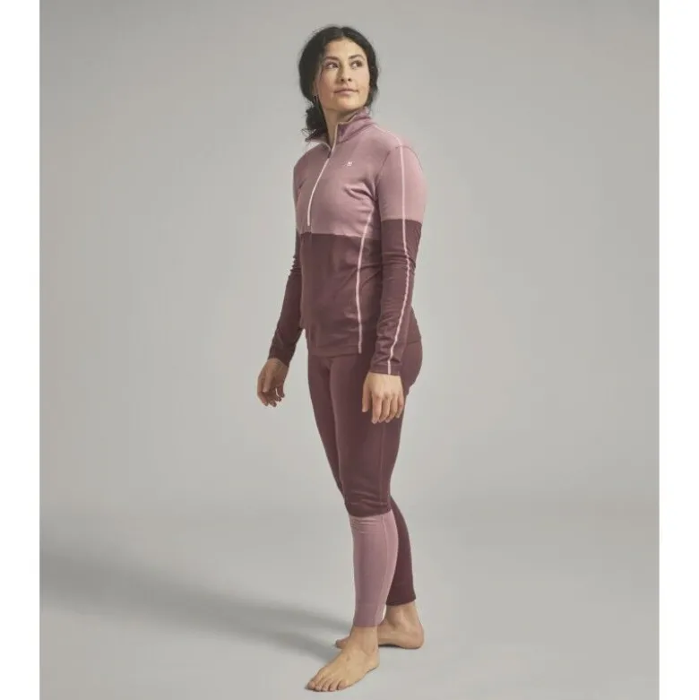 Ortovox185 Rock'N'Wool Zip Neck - Maillot thermique laine mérinos femme