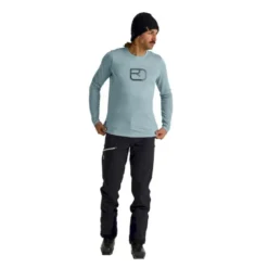 Ortovox150 Cool Mountain Silhouette LS - T-shirt en laine mérinos homme