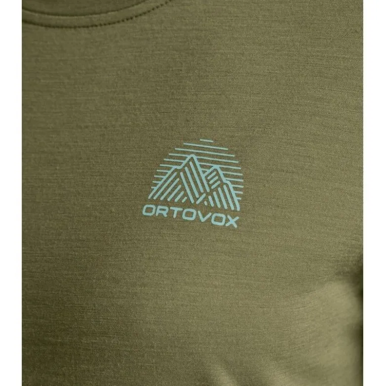 Ortovox120 Cool Tec Mountain Stripe TS - T-shirt en laine mérinos femme