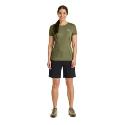 Ortovox120 Cool Tec Mountain Stripe TS - T-shirt en laine mérinos femme