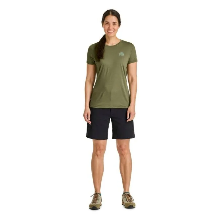 Ortovox120 Cool Tec Mountain Stripe TS - T-shirt en laine mérinos femme