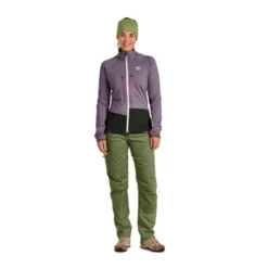OrtovoxFleece Rib Jacket - Polaire en laine mérinos femme