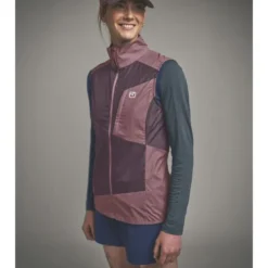 OrtovoxTrace Windbreaker Vest - Veste sans manches femme