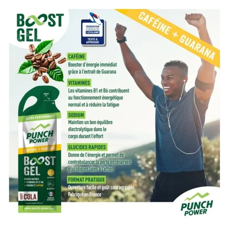 Punch PowerPack 6 Gels Cafeine - Gel énergétique