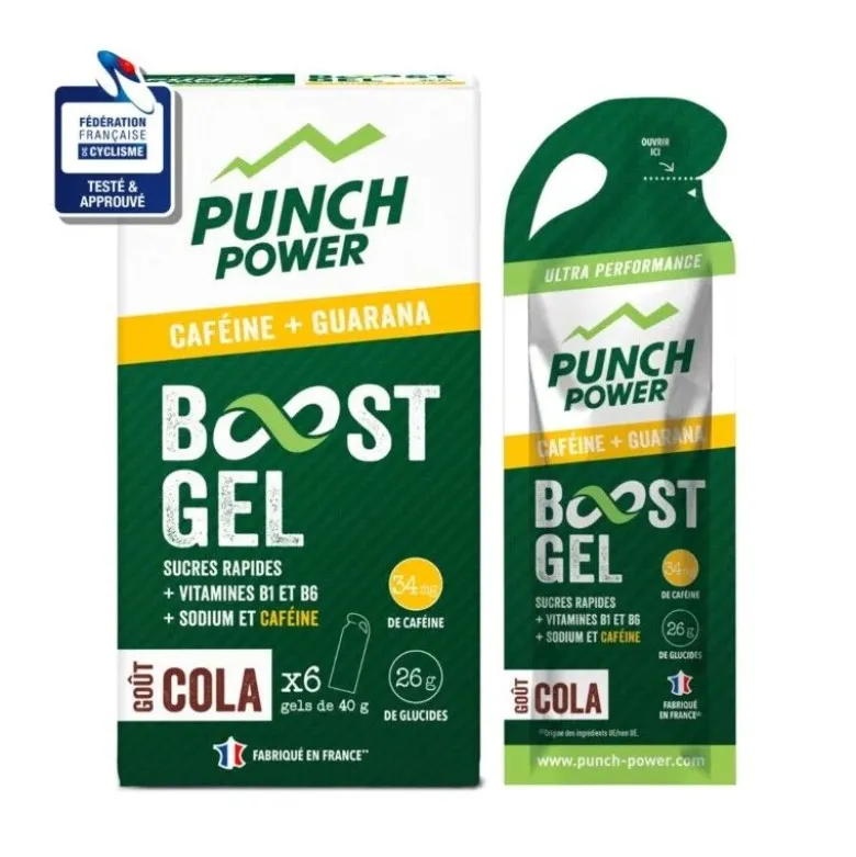 Punch PowerPack 6 Gels Cafeine - Gel énergétique